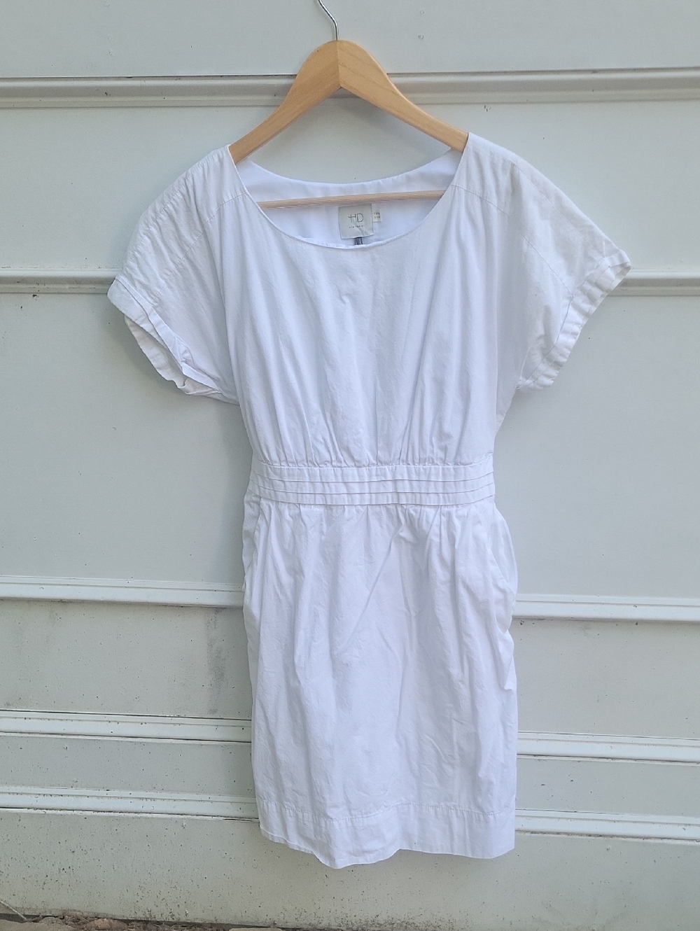 HD in Paris White Short Sleeve Cotton Dress